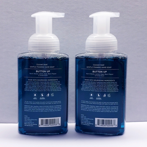 Goose Creek BUTTON UP Lush Foaming Hand Soap, 9.1 fl oz (2 pack) - Picture 2 of 4